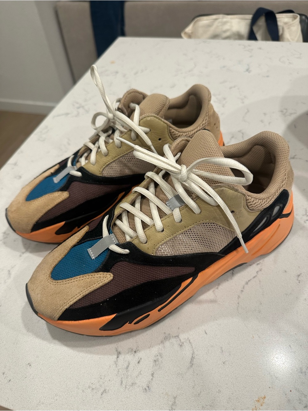 Yeezy 700 size 11.5 - Beige, Blue & Orange